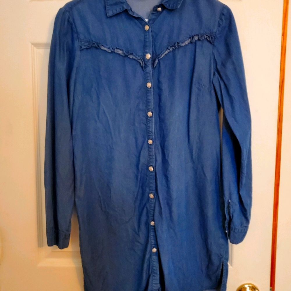 Long sleeve soft jean jacket